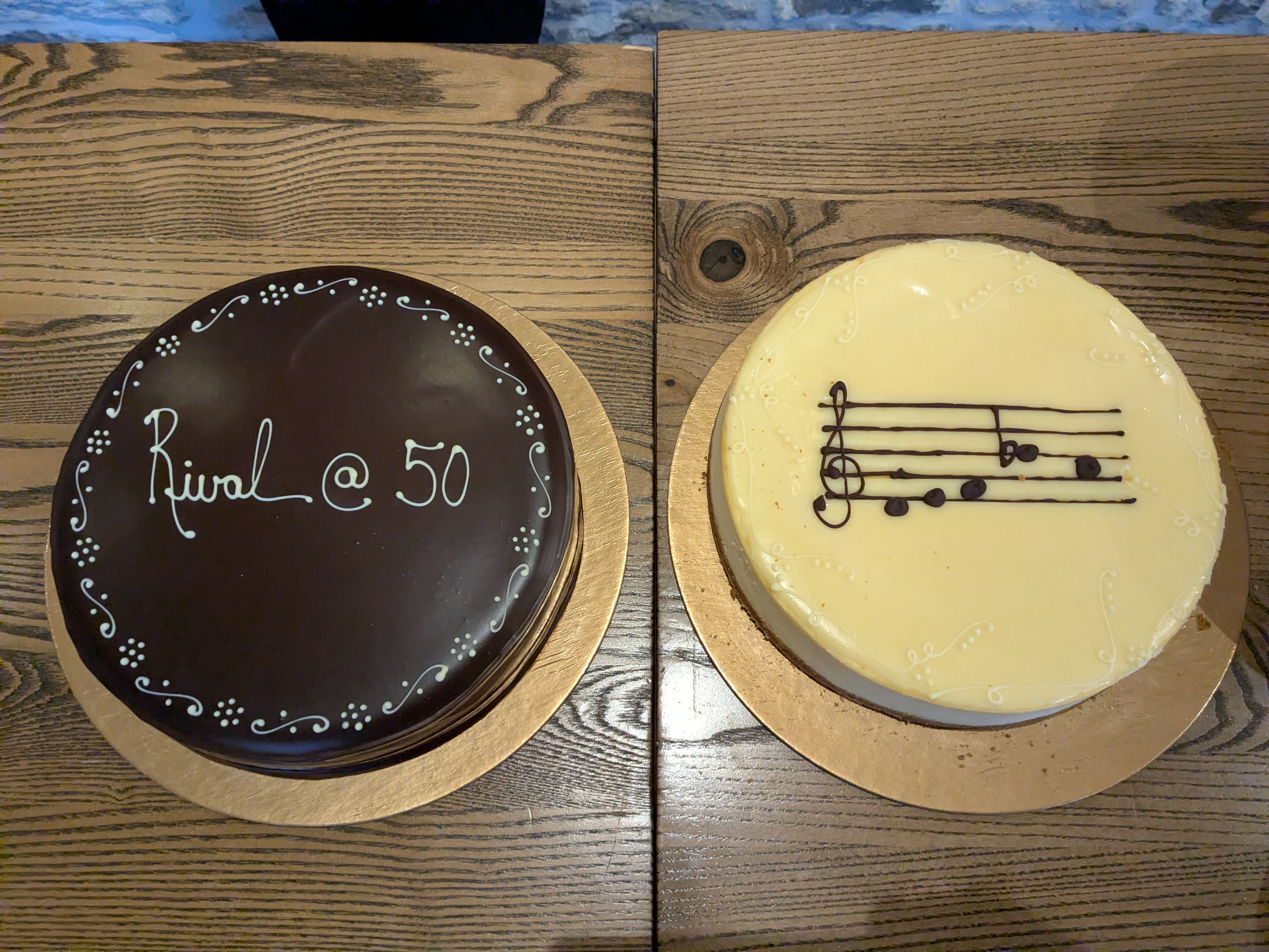 Rival @ 50 birthday cakes